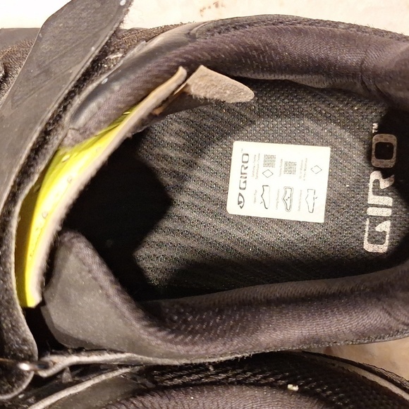 Mens Giro leather hook and loop bike shoes size 10.25 - Picture 4 of 5